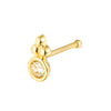 9ct gold nose stud - seolgold