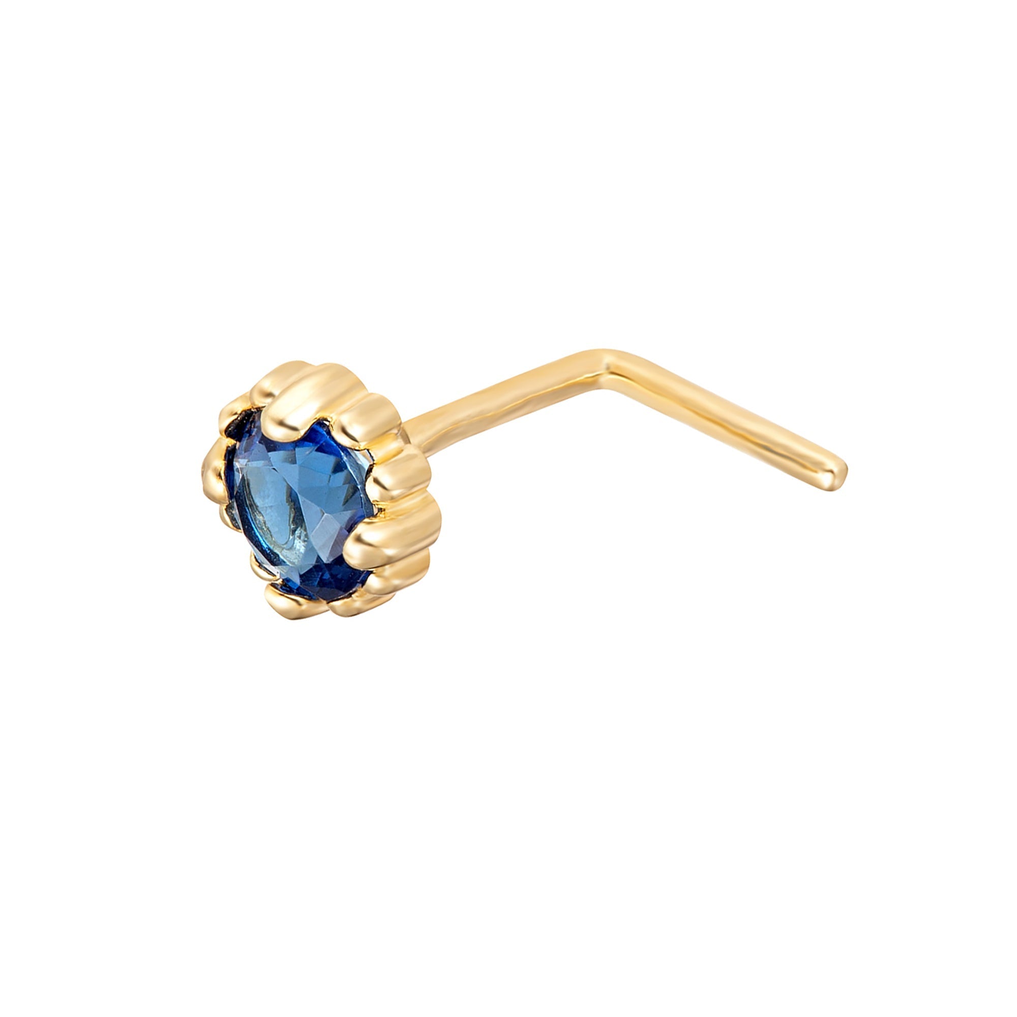 Genuine sapphire deals nose stud