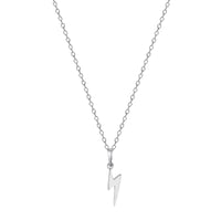 silver lightning bolt necklace - seolgold