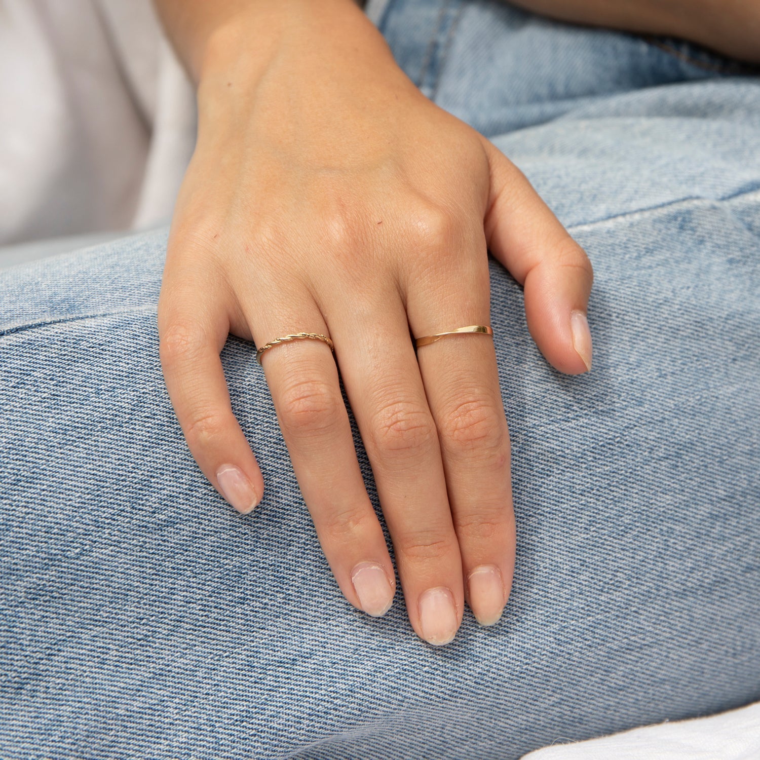 9ct gold thin ring - seolgold