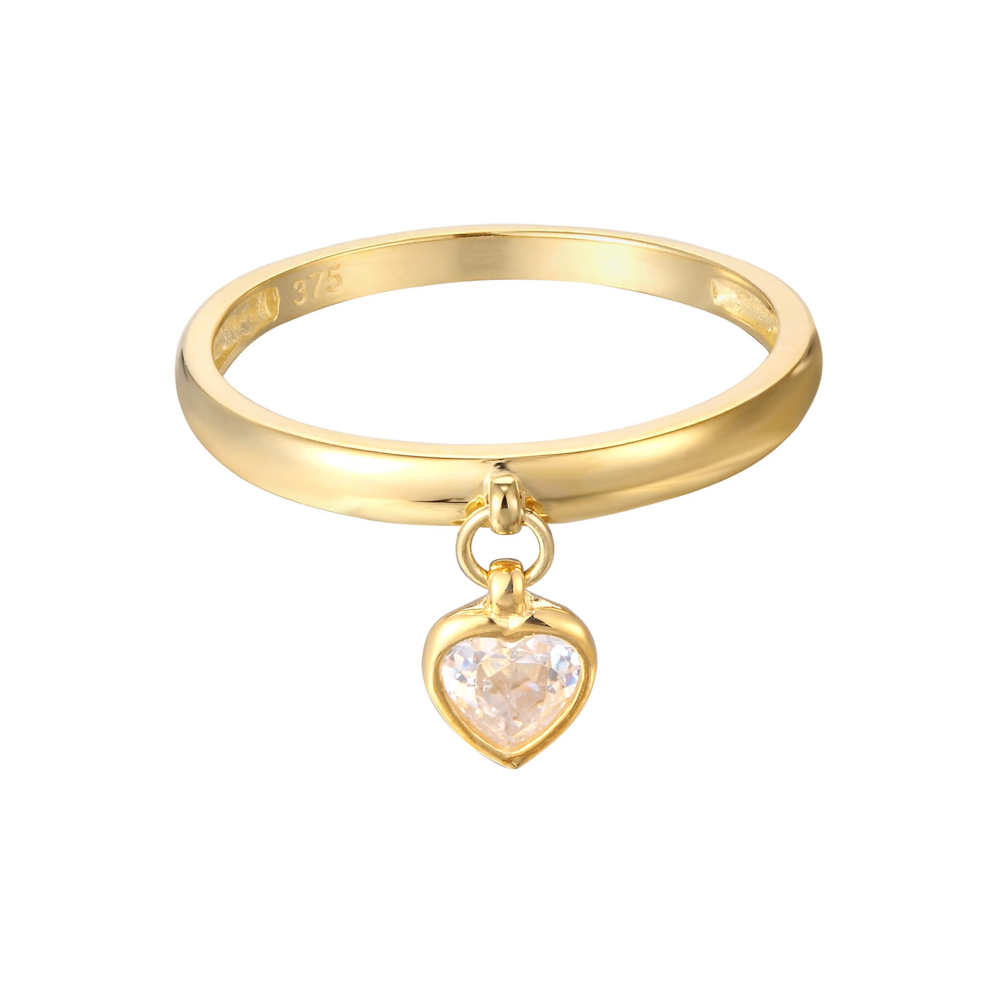 Gold charm sale ring