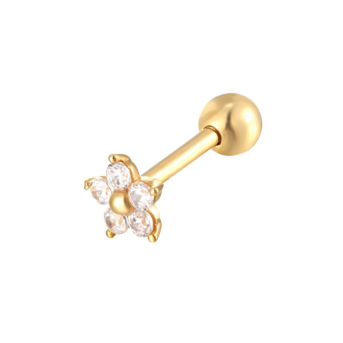 gold cartilage stud -seolgold