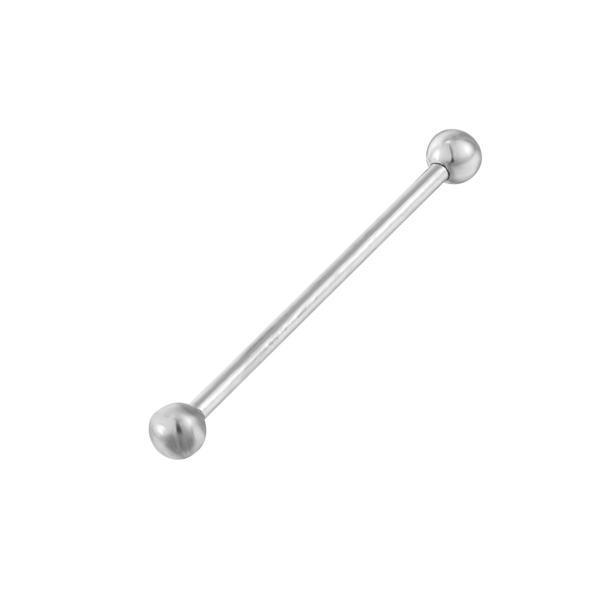 Silver scaffold barbell stud - seol-gold