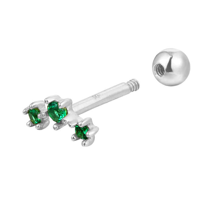 Emerald Constellation CZ Stud - Seol Gold