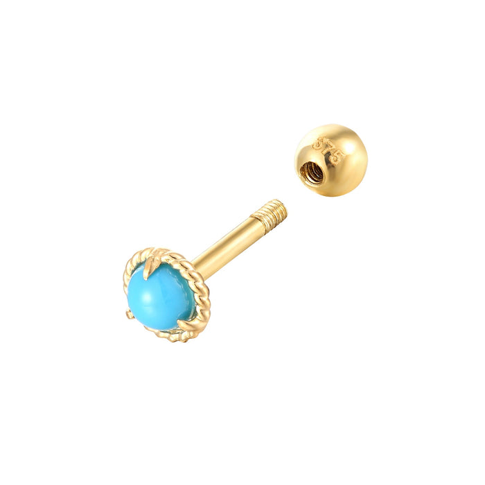 gold cartilage earring - seol-gold