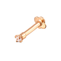 9ct Rose Gold CZ Stud - seol-gold