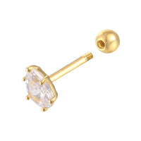 9ct gold conch stud - seol gold