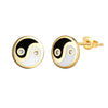 9ct Solid Gold yin yang stud - seol gold