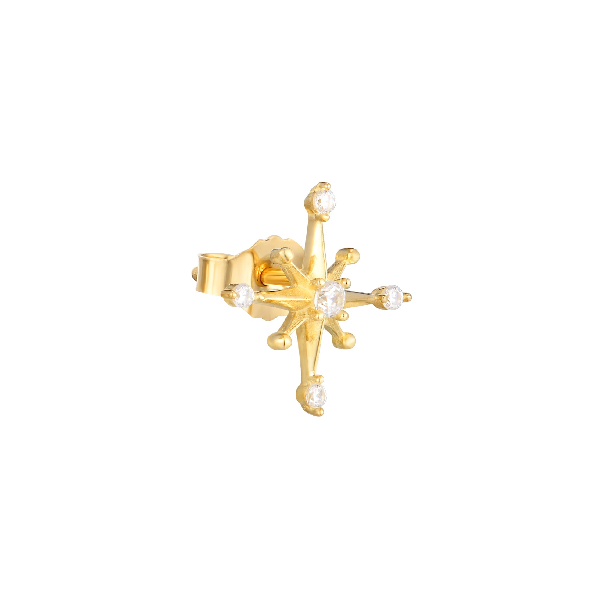 9ct Gold STAR STUDS - seol-gold