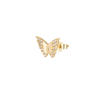 9ct Solid Gold butterfly stud - seol gold