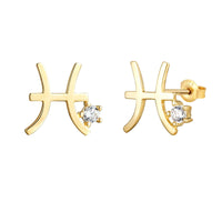 Seol gold - Star sign cz studs