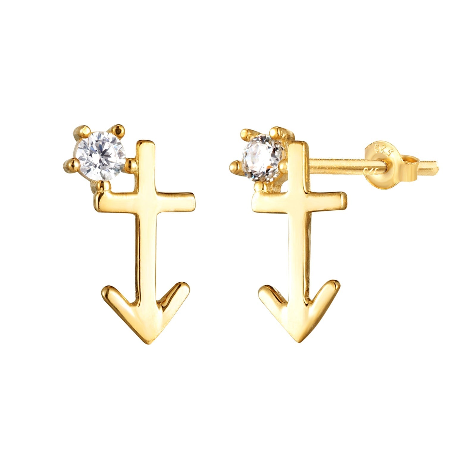 Seol gold - Star sign cz studs