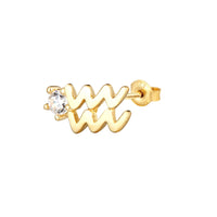 Seol gold - Star sign cz studs