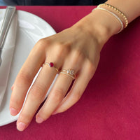 seol gold - 9ct solid gold ruby ring