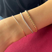 gold tennis bracelet -seol gold