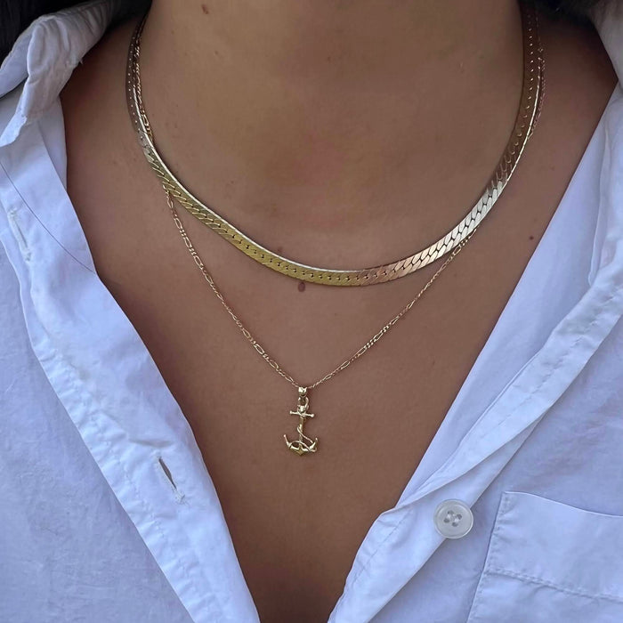 anchor pendant - seolgold