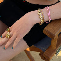 gold pink bracelet - seolgold