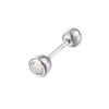 silver cartilage stud - seol-gold