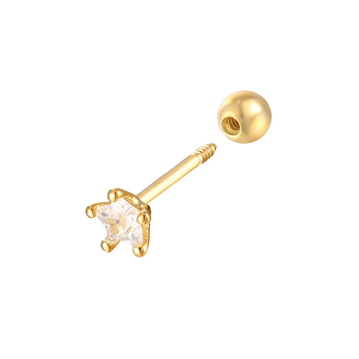 9ct Solid Gold - cartilage earring - seolgold