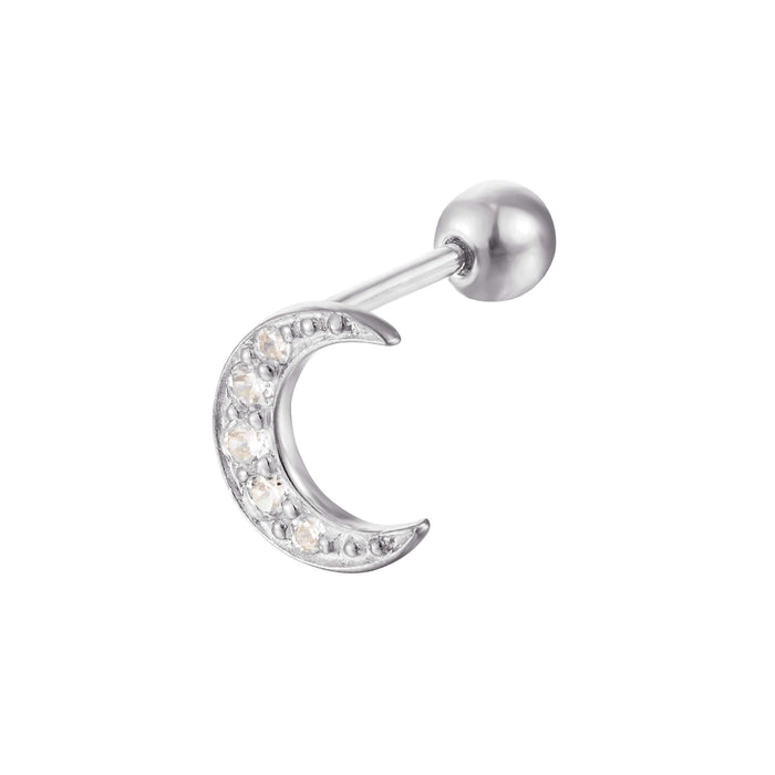 silver cartilage earring - seol-gold