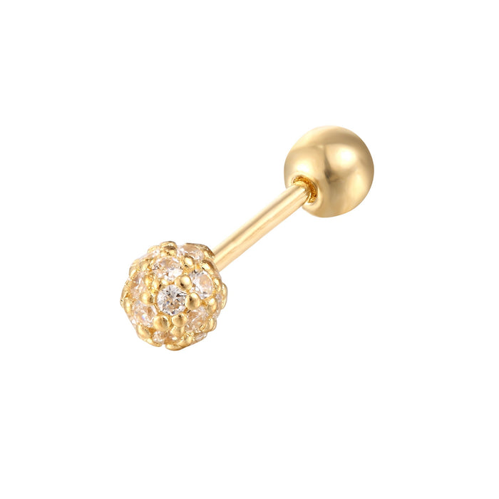 9ct gold - cartilage earring - seolgold