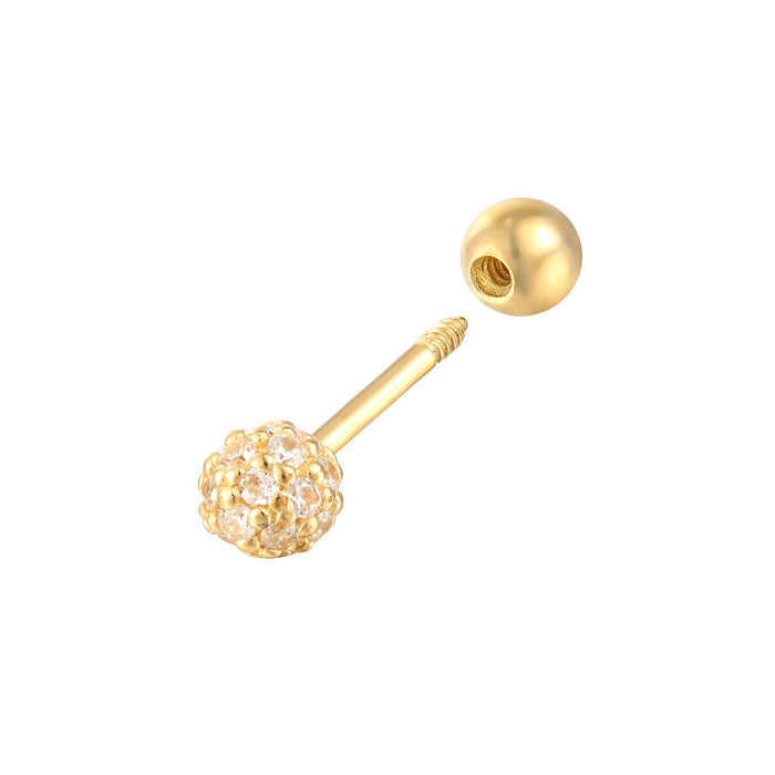 gold cartilage earring - seol-gold