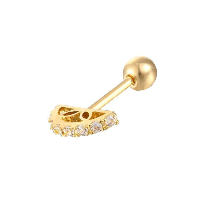 gold cartilage stud - seol-gold