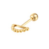 gold cartilage earring - seol-gold