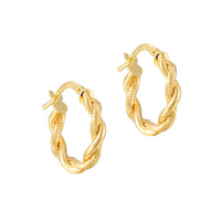 9ct Solid Gold - hoop earrings - seolgold