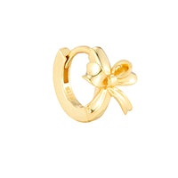 Seol Gold - 18ct Gold Vermeil Bow Hoops