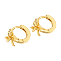 Seol Gold - Gold Bow Earrings 