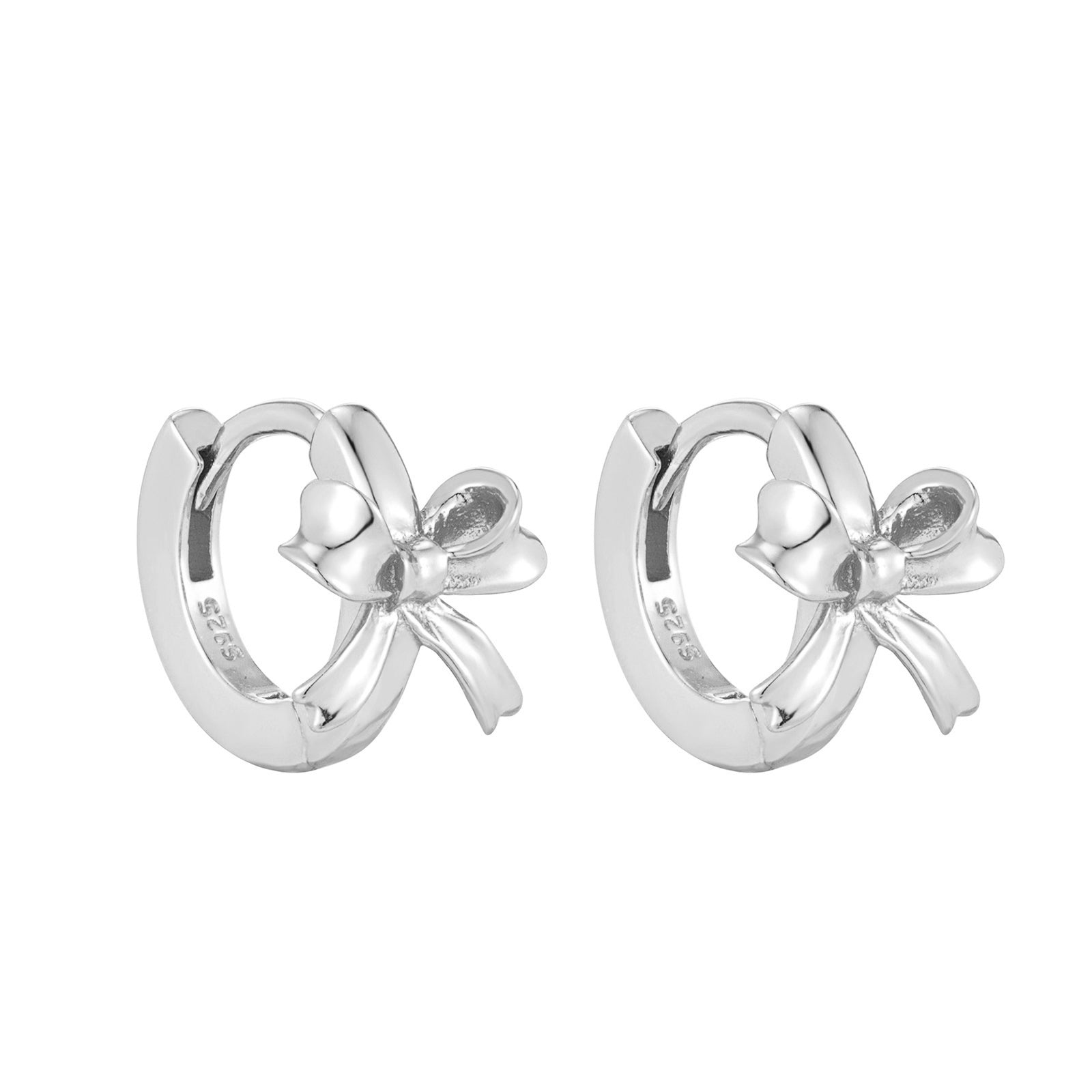 Seol Gold - Silver Bow Earrings