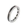 silver black cz eternity ring - seolgold