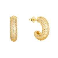 CZ Pave Chunky studs - seolgold