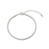 silver tennis bracelet - seolgold