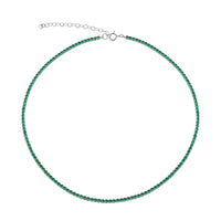 emerald tennis choker - seolgold