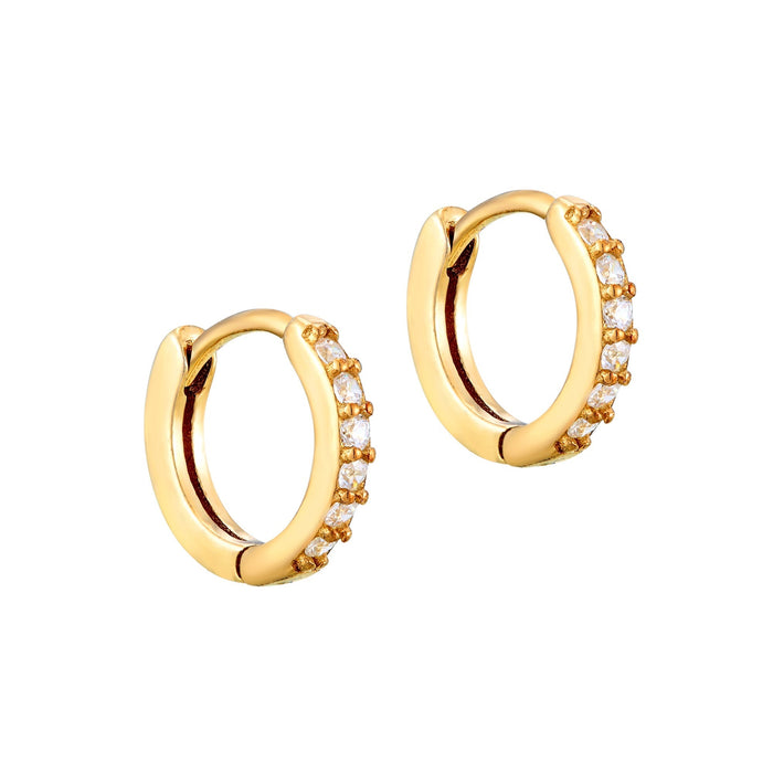 Tiny gold hoops - seolgold