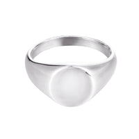 silver signet ring - seolgold