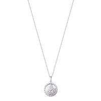 9ct white gold st christopher  necklace - seolgold