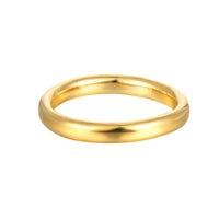 Rounded Thick Plain Band - seol-gold
