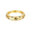 Seol gold - Starry Emerald Domed Ring