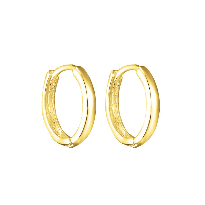 tiny gold hoops - seolgold