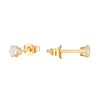 9ct gold stud earrings - seol-gold