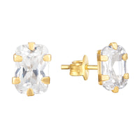 solid gold studs - seolgold