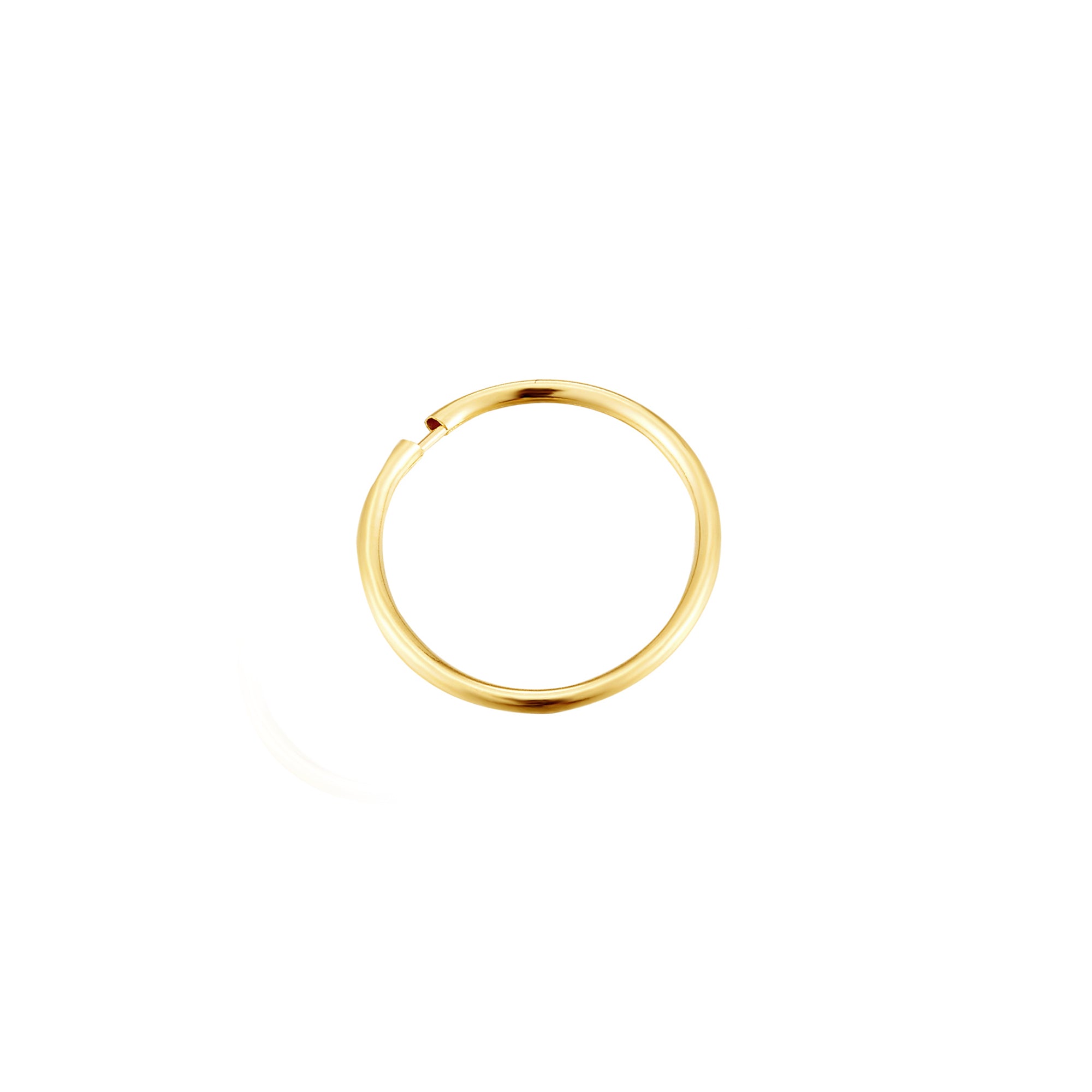 9ct Solid Gold Thin Hoops (Mens)