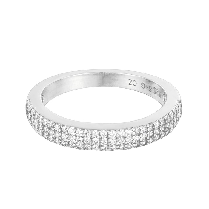 cz pave band - seol gold