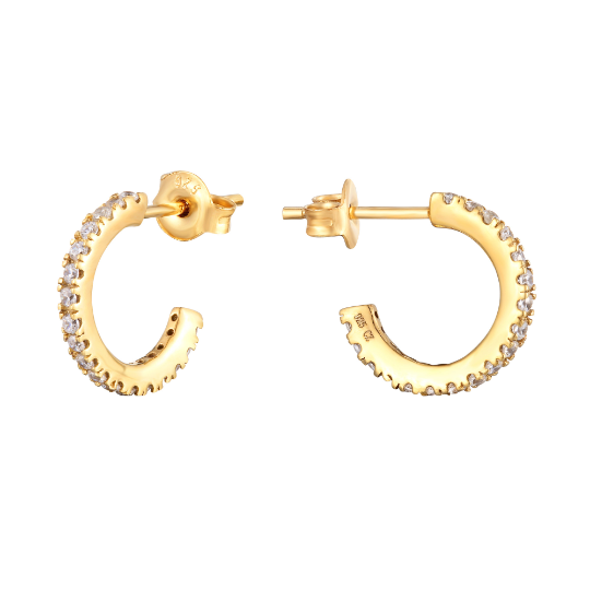 cz hoops - seolgold