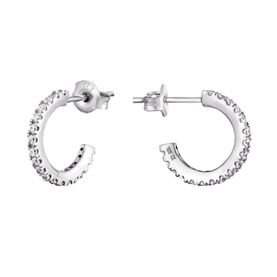 silver hoops - seolgold