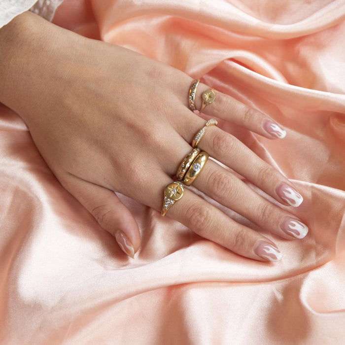 cz ring - seol gold#