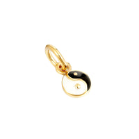 enamel yin yang charm - seolgold